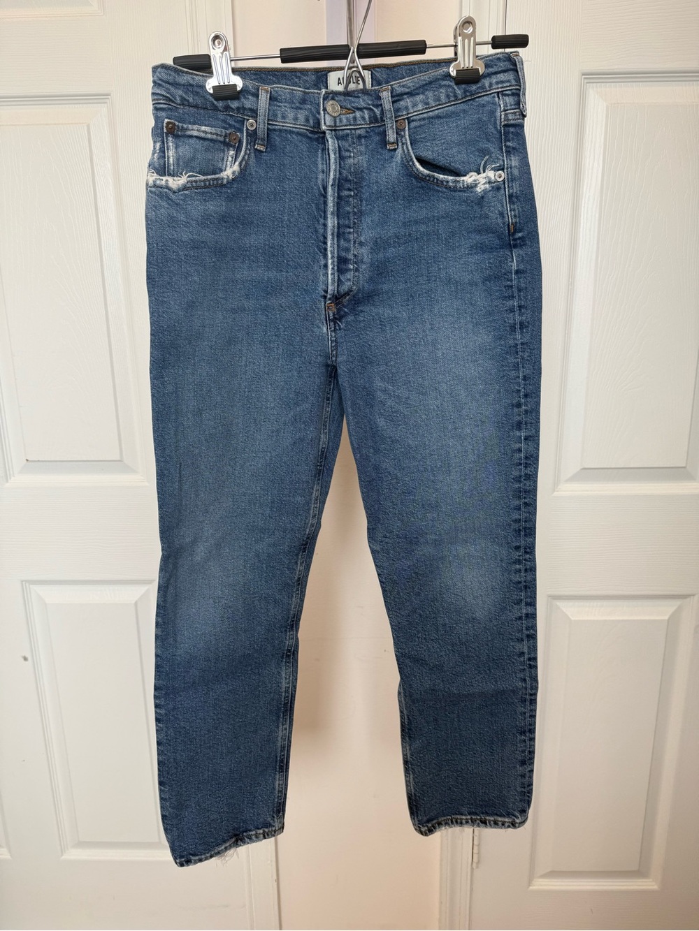Women’s Agolde Riley High Rise Straight Crop